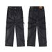 2025 American Style Destructive Spider Web Fringed Jeans Men's Explosive Street Loose Pants_mkmklike.com