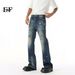 EF JEANS | 2025 Spring New American Street Irregular Tie-dye Ripped Jeans Slightly Loose Tide_mkmklike.com