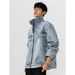 American Blue Denim Jacket For Men, Spring New Style, Heavy-Duty Washed Lapel Jacket, Fashionable And Cool Top_mkmklike.com