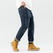 Large Size Men's Clothing Quality Autumn And Winter Soft Elastic Yarn-dyed Bottom Jeans Men's Plus Size Fat Pants Men's Tide_mkmklike.com