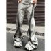 American Street Retro Heavy Rough Edge Gradual Change Jeans Men's High Street Horn Trousers Men Ins_mkmklike.com