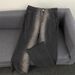 Men's Gradient Frayed Hem Flared Jeans – Vintage Washed Denim Pants With Distressed Details (S-3XL, Blue/Black)_mkmklike.com