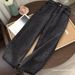 Straight High-waisted Jeans For Female Students, 2026 New Korean Version, Loose Retro Wide-leg BF Hyuna Style_mkmklike.com