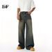EF JEANS | 2025 Spring New Hong Kong Style Fashion Old Retro Casual Versatile Drape Floor Mopping Jeans_mkmklike.com