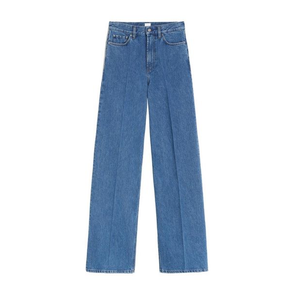 Women's High Waist Straight Leg Wide Leg Jeans - Comfortable Cotton Casual Trousers For Office & Daily Wear_mkmklike.com