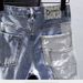 Summer Thin Men's Ripped Denim Shorts Stylish Fashionable Versatile Mid Length Five Point Trendy Pants_mkmklike.com