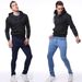 Men's Clothing Popular Men's Tight Fitting Popular Solid Color Denim Pencil Pants 1083_mkmklike.com