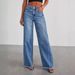 Women's Clothing Loose Wide Leg Side Seam Stitching Frayed Hem Jeans_mkmklike.com