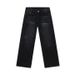 EF JEANS | 2025 Spring New Product Personalized Wash Blue Black And Gray Cat Whisker Jeans Loose Straight Pants_mkmklike.com