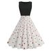 Women's temperament fashion gentle style dress skirt female print skirt_mkmklike.com