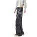 Large Size American Street Cross Letter Printing Tooling Casual Pants Men's 2026 New Drape Wide-leg Trousers_mkmklike.com