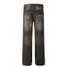 Distressed Vintage Jeans For Men American Hip-Hop Style Washed Color Block Ripped Loose Straight Pants Long Trousers_mkmklike.com