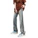 European And American Vibe Pants High Street Tide Ins American Spring And Autumn Zipper Jeans Men's Straight Slim-fitting Pants_mkmklike.com