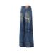 Men's Springtime American Retro Distressed Ripped Jeans Loose Casual Style Long Pants Street Niche Cool Vibe_mkmklike.com