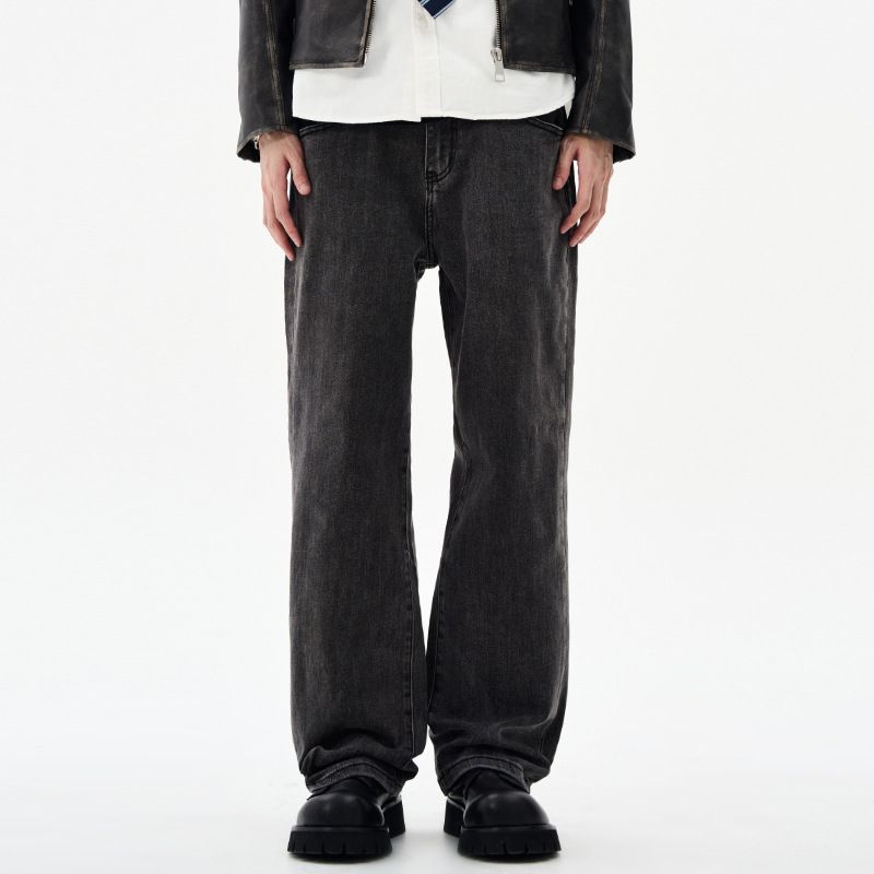 Nordmann Muqiu Clothing | American High Street Vintage Cleanfit Stretch Straight Jeans Men's Loose Cool Long Pants_mkmklike.com