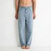 American Vintage Wide-Leg Jeans – High-Street Straight Fit With Relaxed Drape, Retro Washed Denim For Men_mkmklike.com