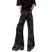 Men's Clothing Men's High Waist Micro Flared Jeans Dark High Street Vibe Niche Design High End Feel For Formal & Casual_mkmklike.com