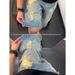 Men's Clothing Men's Style Straight Leg Cargo Shorts Thin Loose Fit Trendy Brand Patchwork Jeans Summer Style Five Point Pants_mkmklike.com
