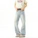 Men's Clothing Light Blue Reverse Wear Ripped Jeans For Men Straight Leg Hip Hop Pants Summer Style Cool Sophisticated Denim_mkmklike.com