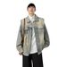 New American vintage washed loose and versatile denim jacket for men with a high-end feel, explosive street workwear jacket, retro jacket_mkmklike.com
