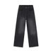 JEANS | 2024 Summer New Product, Thin Tencel American Black And Gray Straight Loose Jeans, Simple And Versatile_mkmklike.com