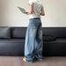 Cleanfit Vintage Washed Jeans – Oversized Straight-Leg Denim Pants For Men (S-XXXL, Classic Blue & Dark Wash)_mkmklike.com