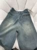 Starry Sky Pattern Wheat Ear Jeans For Women, Autumn And Winter Style, Plus Size, Pear-Shaped Body, High Waist,_mkmklike.com