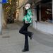 High-waisted Women's Jeans 2025 Autumn And Winter New Style, Stretchy Slim-fit Flared Pants, Korean Version, Slimming_mkmklike.com