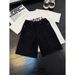 Cleanfit Men's Blue Ripped Denim Shorts Summer Retro Cropped Straight Leg Five Point Pants_mkmklike.com