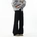 Men's Washed Pocket Cargo Jeans Straight Leg Loose Fit Wide Leg High Street Style Trendy Versatile Casual Trousers_mkmklike.com
