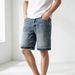 Men's Denim Shorts Rhinestone Embellishments European American Style Trendy Versatile Full Rhinestone Five Point Loose Fitting Mid Length_mkmklike.com