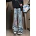 Summer New Jeans Men's Heavy Sand Wash Retro Casual Versatile Trendy Brand Youth Straight Trousers Ins Tide_mkmklike.com