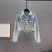 Edgy Rivet Denim Jacket For Women – Distressed Loose Fit Long Sleeve Streetwear Coat With Diamond Studs (S-XL)_mkmklike.com