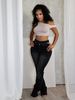 European And American Women's Double Waistband Fashionable Multi-pocket Denim Trousers_mkmklike.com