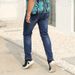 Large Size Men's Clothing European And American Style Slim Ribbed Elastic Waist Jeans Men's Straight Business Jeans Men's Trade_mkmklike.com