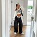 Women's Low-Rise Wide Leg Jeans Distressed Denim Pants Flared Hem Comfortable Stretch Bootcut Trousers Sexy Casual Fashion_mkmklike.com