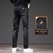 Jeans Men's Loose Elastic Casual Pants Washed Straight Pants_mkmklike.com