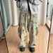 Unisex Retro Washed Tie-Dye Distressed Jeans – High Waist Straight Wide Leg Vintage Denim Pants For Men & Women_mkmklike.com