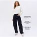 "Russian-Style Wide Leg Jeans For Women – Classic Black High-Waisted Denim Pants (Size 25-32, Comfort Stretch Fit)"_mkmklike.com