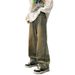 Pulse European Hip Hop For Men, Autumn And Winter Style, American Vibe Loose Wide-Leg Jeans, Casual Straight-Leg Cargo Pants_mkmklike.com