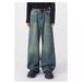 Men's Clothing Jeans Men's Niche High End Straight Wide Leg Casual Mopping Long Pants_mkmklike.com