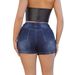 Women's Clothing New Elastic Hip Lifting High Waisted Denim Shorts Women's Wear_mkmklike.com