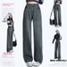 Wholesale Women's Color-blocked Jeans For Autumn And Winter, Thick Fleece, Slim Fit, Loose High-waisted, Drapey,_mkmklike.com