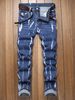 Men's Retro Personalized Slim Fit Jeans Trendy Motorcycle Style Korean Streetwear Stretch Denim_mkmklike.com