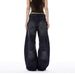 Men's Clothing Vintage Washed Loose Fit Wide Leg Jeans For Men - Straight Leg Casual Denim Pants (Black, S/M/L/XL/2XL)_mkmklike.com