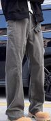American High Street Washed Old Splicing Tooling Jeans Men's Spring New Trend Loose Micro-pull Casual Trousers_mkmklike.com