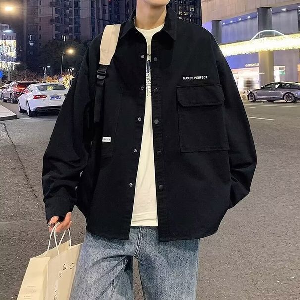Lightweight Jacket, Sun-protective Work For Men, Long-sleeved, Spring And Autumn 2025 New Style, Loose-fitting Trendy_mkmklike.com