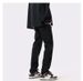 Northfold Pure Black Straight-Leg Jeans For Men Slim Fit Skinny American Style Vibe Ins High Street Trend Casual Long Pants_mkmklike.com