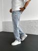 F6115 Dropshipping Cross-Border New Jeans Men's Printed Straight-Leg Wide Pants_mkmklike.com