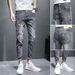 Men's Clothing Jeans Summer Thin Style Ripped Slim Fit Casual Summer Versatile Spring And Autumn Trousers_mkmklike.com